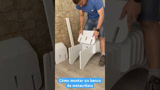 Cómo montar un banco acrílico fácil asmrvideo comosehace metacrilato diy cortelaser fresado [upl. by Anhej]