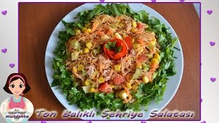 Ton Balıklı Şehriyeli Salata TarifiTon Balıklı Salata Nasıl YapılırŞehriye Salatası [upl. by Aneehsat205]