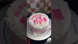 💥 Half kg white forest cake simple design ♥️youtubeshorts [upl. by Nazarius964]