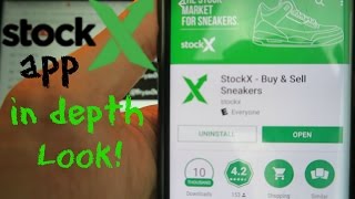 StockX Sneaker app in depth look [upl. by Rosaline648]