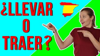 ¿Llevar o traer verbos problemáticos en español  hablar español con fluidez [upl. by Hedvig971]