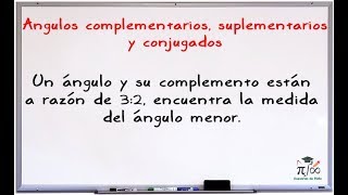 Problema razonado angulos complementarios suplementarios y conjugados [upl. by Gustaf]