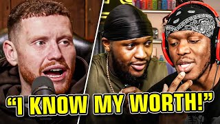 Behzinga vs Joe Weller CANCELLED Viddal REACTS to KSI drama [upl. by Salomi]