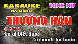 Karaoke Thương Hận Tone Nữ  Dm  Bo Music [upl. by Stern609]