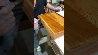 Traditional Lacquering of a Zelkova Wood Tray [upl. by Edwyna712]