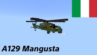 How To Build The A129 Mangusta In Minecraft 151 [upl. by Charlena659]