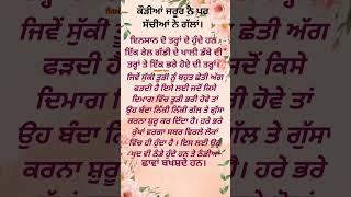 ਕੌੜੀਆਂ ਜਰੂਰ ਨੇ ਪਰ ਸੱਚੀਆਂ ਨੇ ਗੱਲਾਂ। True lines about life  Inspirational lines [upl. by Gil]