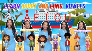 Short and Long Vowels Learning with Ms Houston Kid Songs  Nursery Rhymes [upl. by Zetrauq490]