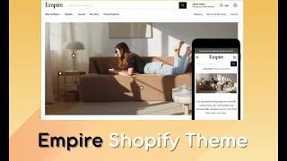 Shopify Empire theme [upl. by Avenej]