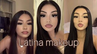 Latina Makeup tutorial tiktok compilation 🤎💋🍪  2024  Sleepy bear 🐻  latinamakeuppp [upl. by Ylrehc]