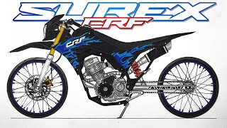 Cara menggambar motor surex CRF Menggambar motor drag surex CRF herex [upl. by Vedi550]