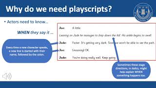 Yr4 Literacy Playscript Key Features [upl. by Swirsky]