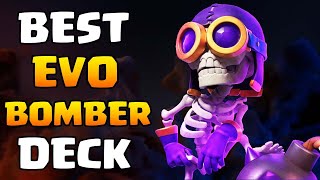 The BEST Bomber Evolution Deck in Clash Royale 😍🏆 [upl. by Katy]