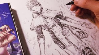 Drawing TODOROKI SHOUTO Magic Knight Redesign Black Clover  Anime Manga Sketch [upl. by Lieberman]