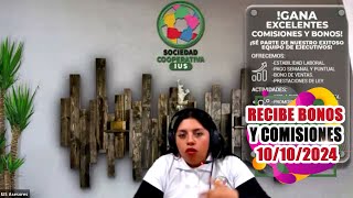 Recibe Bonos y Comisiones 10102024 IUSAsesores AseguramientoIMSS [upl. by Nyahs796]