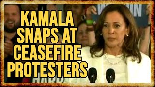 Kamala INSULTS Ceasefire Protesters CROWD ERUPTS IN APPLAUSE [upl. by Sacks]