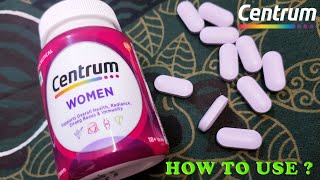 Centrum Women Multivitamins  How To Use Centrum Women Tablets  Best Multivitamins For Women [upl. by Llennhoj294]