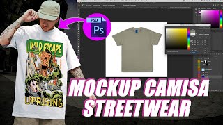 COMO BAIXAR MOCKUP CAMISETA STREETWEAR OVERSIZED DE GRAÇA [upl. by Dnalkrik881]