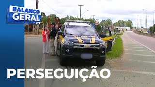 Perseguição termina com homem baleado pela PRF em Fazenda Rio Grande [upl. by Einneb]