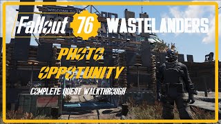 Fallout 76 Wastelanders  Daily Quest  Photo Opportunity [upl. by Ias]