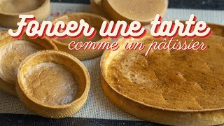 Foncer des tartes et tartelettes  2 techniques de fonçage [upl. by Mitzl]