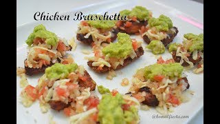 Indian Chicken Bruschetta  Chicken Appetizer recipes  Chicken recipes  Ramadan special [upl. by Byrne24]