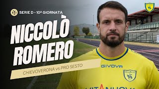 INTERVISTA POST PARTITA  AC CHIEVOVERONA vs PRO SESTO  Serie D • 10ª Giornata [upl. by Anikat900]