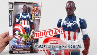 Abriendo el Nuevo Capitan America Brave New World Titan Hero BOOTLEG Avengers  ElTitan1 [upl. by Ventura]