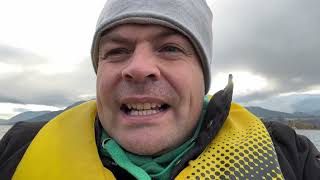 My kayak setup fishing Okanagan Lake at Trout Creek British Columbia [upl. by Ahsek]