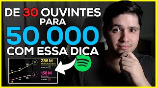 COMO TER MAIS OUVINTES NO SPOTIFY Estratégia Perfeita [upl. by Deanna]