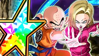 INT Krillin amp Android 18s Dokkan Awakening is BEAUTIFUL [upl. by Hnah]