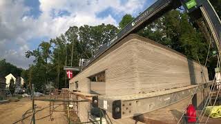 Timelapse of Final Day of 3D Printed Construction for Habitat for Humanity Home in Virginia [upl. by Odlavso]