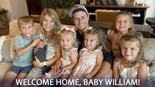 Baby William Comes Home  The Kids Get To Meet Their Brother [upl. by Sirahc]