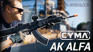 The Modern Kalashnikov Rifle  CYMA AK Alfa  Review [upl. by Rednasxela]