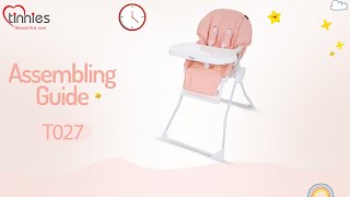 Tinnies Baby High Chair  T027013  Feeding Chairs [upl. by Esereht]