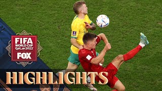 Australia vs Denmark Highlights  2022 FIFA World Cup [upl. by Puff]