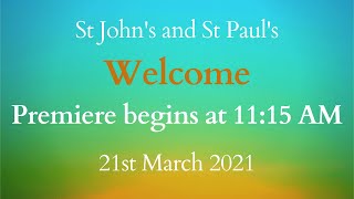 St Johns amp St Pauls 21st March 2021  Rev Neil Combe [upl. by Esme]