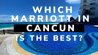 Best Marriott Resort in Cancun Comparing the RitzCarlton JW Marriott and Marriott [upl. by Arrac]