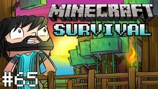 Minecraft  Survival Lets Play  Part 65  Pond Waterfall [upl. by Assena808]