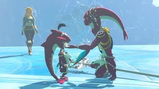 Zelda BOTW Baby Sidon Mipha amp Zelda Cutscene The Champions Ballad [upl. by Ynatil]