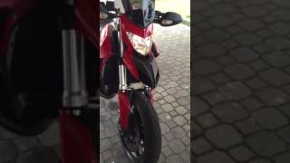 Ducati Hypermotard 821 With Termignoni Exhaust Oprate [upl. by Enicar]