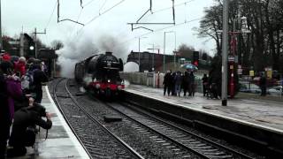 Flying Scotsman through Oxenholme Train Station 2016 [upl. by Roland]