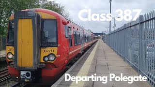 Class 387 departing Polegate [upl. by Sidran814]