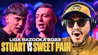 quotEL FREESTYLE NO MURIÓquot  STUART vs SWEET PAIN Ligabazooka REACCIÓN [upl. by Llenaj931]