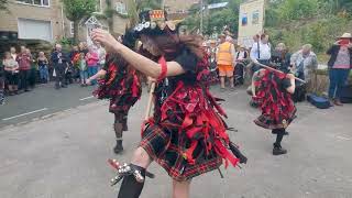 Border Reivers Morris dance Sausages at Sowerby Bridge Rushbearing 2023 [upl. by Arayc]