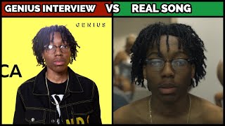 GENIUS INTERVIEW VS REAL SONG 2019 NO AUTOTUNE VS AUTOTUNE [upl. by Lyrac]