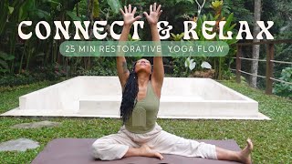 Yoga for Nature Connection Bali  25 min Gentle Flow for Being Present [upl. by Bailey]