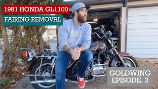 1981 GL1100 GoldWing Fairing Removal [upl. by Farrell]