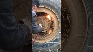 Loader Wheel Maintenance Full Process [upl. by Olen]