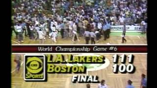 Final 2 Minutes of the 1985 NBA Finals Game 6 Lakers at Celtics [upl. by Harim]